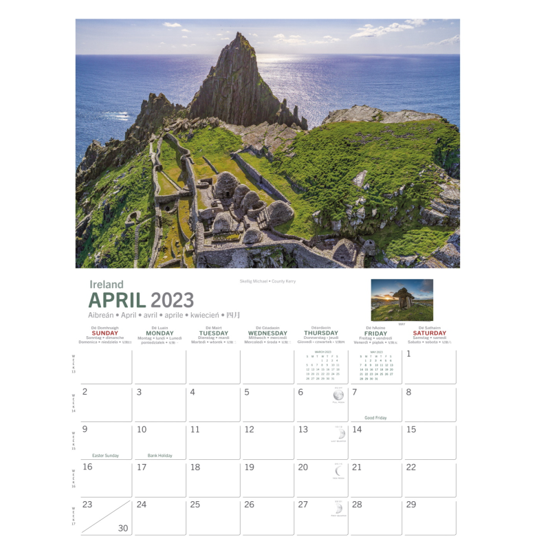 A4 Ancient Ireland Heritage 2023 Calendar
